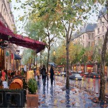 Схема вышивки «французское кафе»