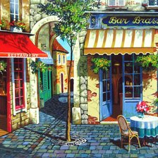 Схема вышивки «улочка»