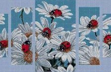 Схема вышивки «ромашки»