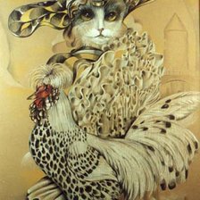 Схема вышивки «кошка»