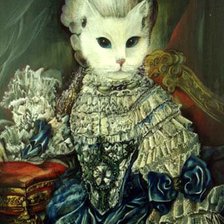 Схема вышивки «кошка»