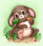 Схема вышивки «зайка»