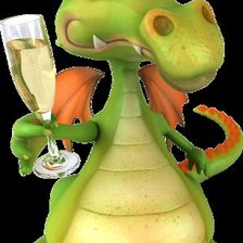 Схема вышивки «дракончик»