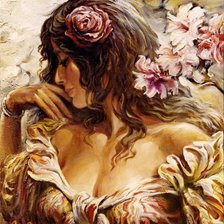 Схема вышивки «женский образ»