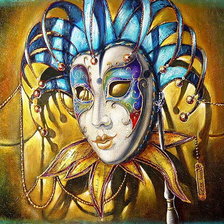 Схема вышивки «маска»