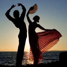 Схема вышивки «Танец на закате»