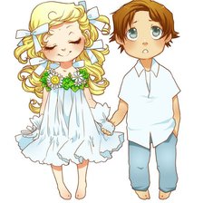 Схема вышивки «Сэм и Джесика»