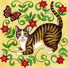 Схема вышивки «Кошечка»