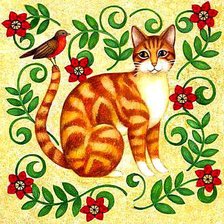 Схема вышивки «Кошечка»