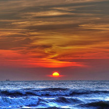 Схема вышивки «ЗАКАТ НАД МОРЕМ»