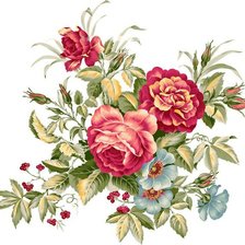 Схема вышивки «букет цветов»