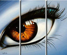 Схема вышивки «Глаз»