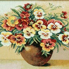 Схема вышивки «анютки»