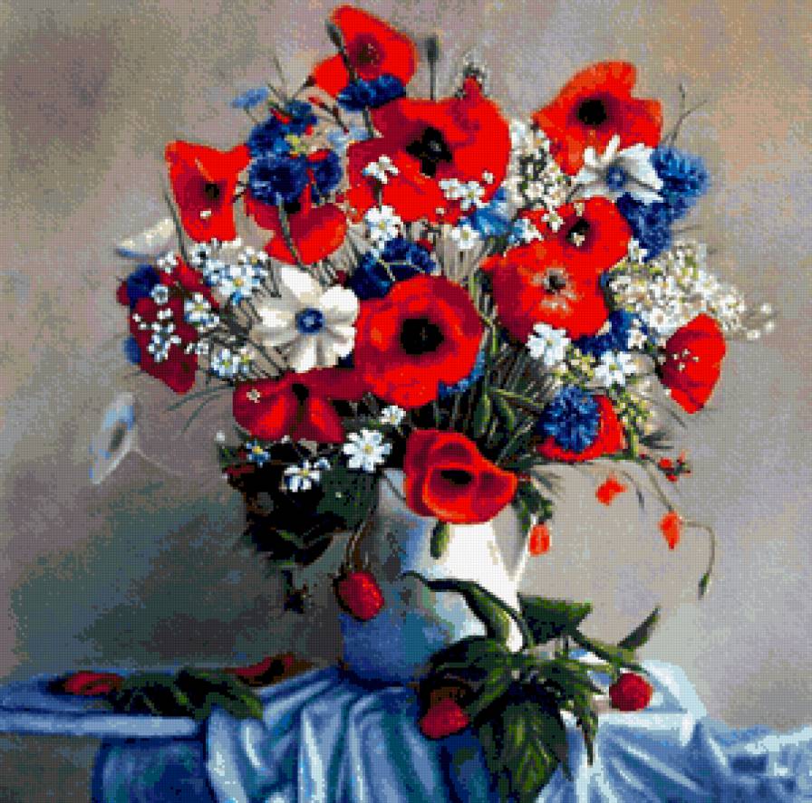 букет полевых цветов - предпросмотр