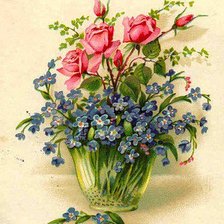 Схема вышивки «букет цветов»