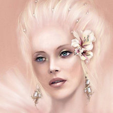 Схема вышивки «Девушка.»