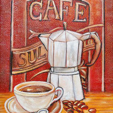 Схема вышивки «Кофе»