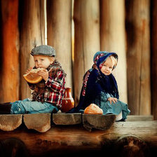 Схема вышивки «Дети»