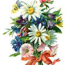 Схема вышивки «букет цветов»