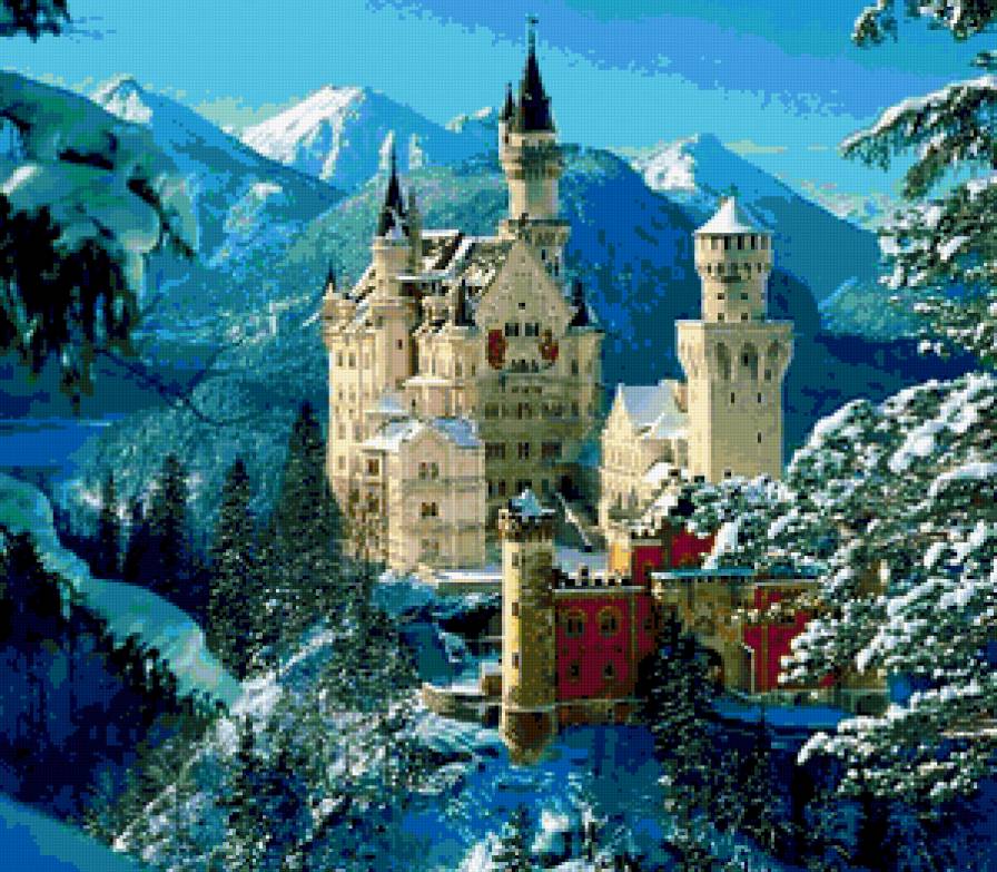 замок в горах - предпросмотр