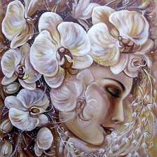 Схема вышивки «Мир женщины-загадочный»