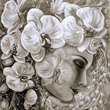 Схема вышивки «Мир женщины-загадочный»