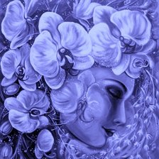 Схема вышивки «Мир женщины-загадочный»