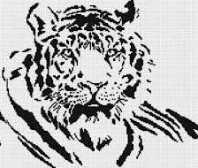 Схема вышивки «Тигр»