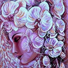 Схема вышивки «Мир женщины-загадочный»