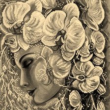 Схема вышивки «Мир женщины-загадочный»