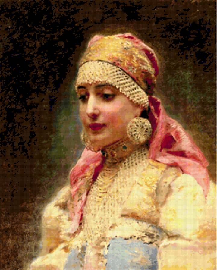 Боярышня - женский портрет, женщины, боряни, боярышни, женский образ - предпросмотр