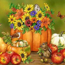 Схема вышивки «Дары осени»