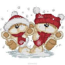 Схема вышивки «мишки»