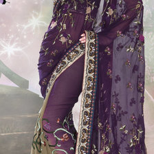 Схема вышивки «индийское сари»