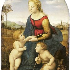 Схема вышивки «рафаэль Прекрасная садовница»