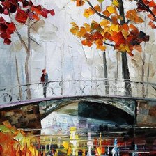 Схема вышивки «Осенний мостик»