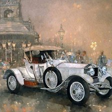 Схема вышивки «Ретро машины»