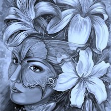 Схема вышивки «Мир женщины-загадочный»