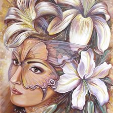 Схема вышивки «Мир женщины-загадочный»