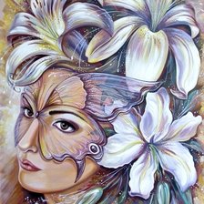 Схема вышивки «Мир женщины-загадочный»