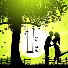 Схема вышивки «под деревом»