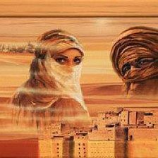 Схема вышивки «глаза аустыни»