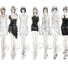 Схема вышивки «Models»