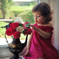 Схема вышивки «Девочка.»