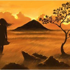 Схема вышивки «пустыня»