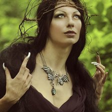 Схема вышивки «Девушка.»