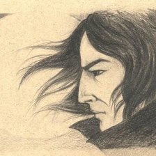 Схема вышивки «Северус Снэйп»