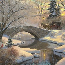 Схема вышивки «Зима»