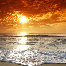 Схема вышивки «закат»