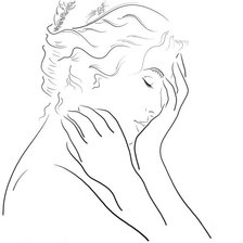 Схема вышивки «печаль»